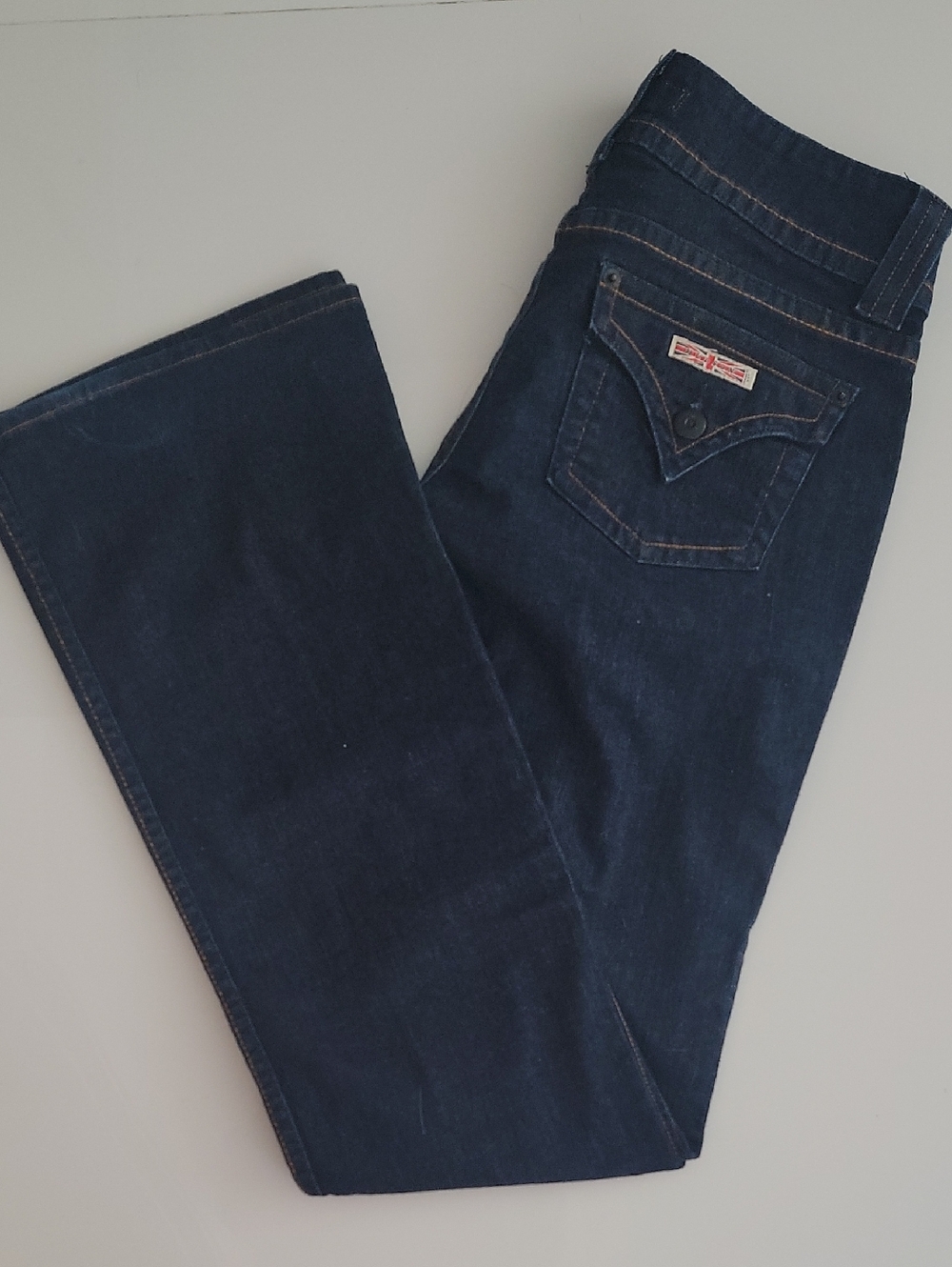 Hudson Signature Bootcut Jeans Flap Pocket -Mid Rise- Stretch Denim- Dew
